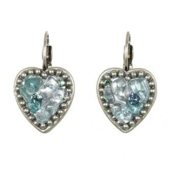 Michal Golan Aqua Marine Crystal Earrings