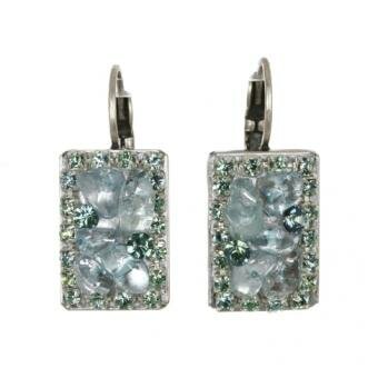 Michal Golan Aqua Marine Crystal Earrings