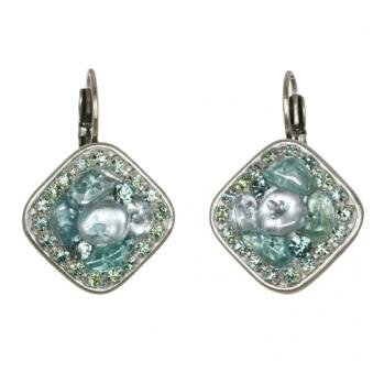 Michal Golan Aqua Marine Crystal Earrings