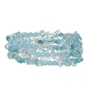 Michal Golan Aqua Marine Memory Wire Bracelets
