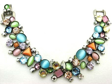 Sorrelli Silver Streak Swarovski Crystal Bracelet