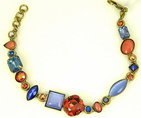 Sorrelli Coral Sky Swarovski Crystal Bracelet