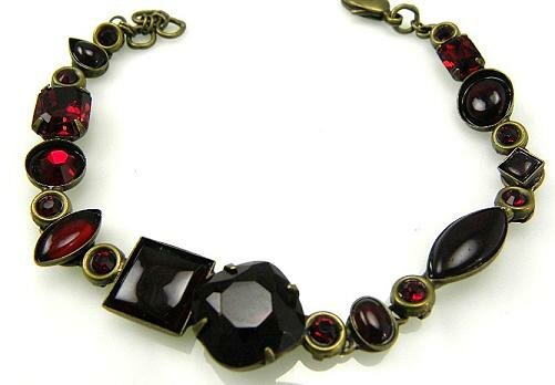 Sorrelli Red Siam Swarovski Crystal Bracelet