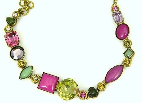 Sorrelli Raspberry Lime Swarovski Crystal Bracelet