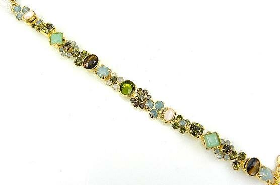 Sorrelli Green Tea Swarovski Crystal Bracelet