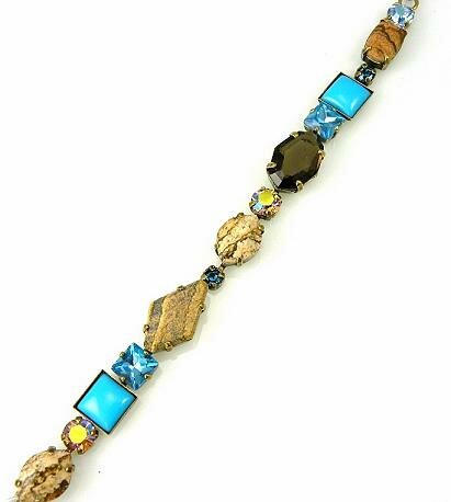 Sorrelli Desert Blue Swarovski Crystal Bracelet