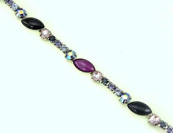 Sorrelli Purple Rain Swarovski Crystal Bracelet