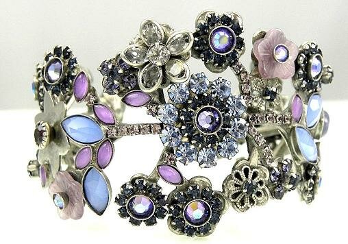 SORRELLI PURPLE RAIN SWAROVSKI CRYSTAL CUFF
