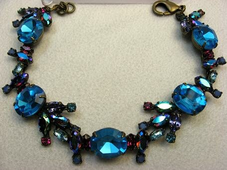 Sorrelli Blueberry Swarovski Crystal Bracelet