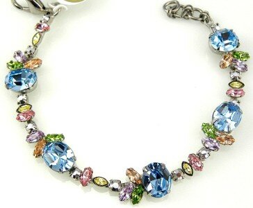 Sorrelli Silver Streak Swarovski Crystal Bracelet