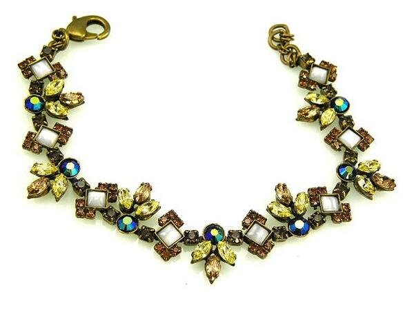 Sorrelli Iced Coffee Swarovski Crystal Bracelet