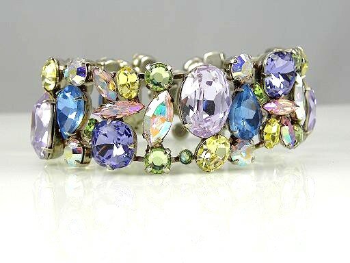 Sorrelli Pastel Multi Swarovski Crystal Bracelet