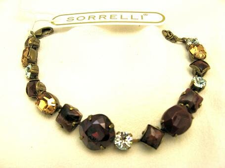 Sorrelli Raisin Glaze Swarovski Crystal Bracelet