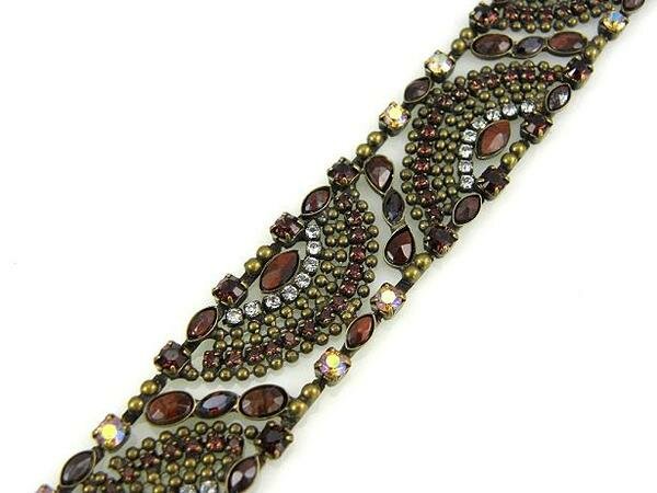 Sorrelli Raisin Glaze Swarovski Crystal Bracelet