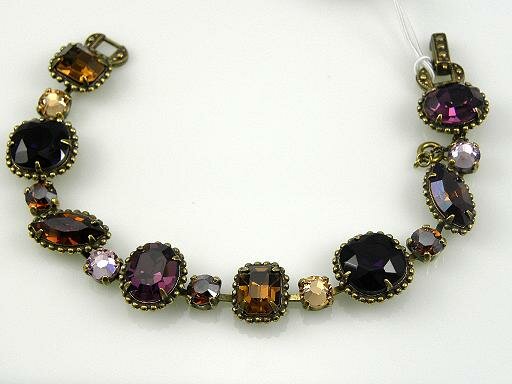 SORRELLI PLUM DELIGHT SWAROVSKI CRYSTAL BRACELET