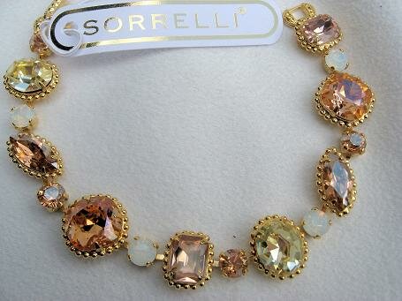 Sorrelli Peachy Keen Swarovski Crystal Bracelet