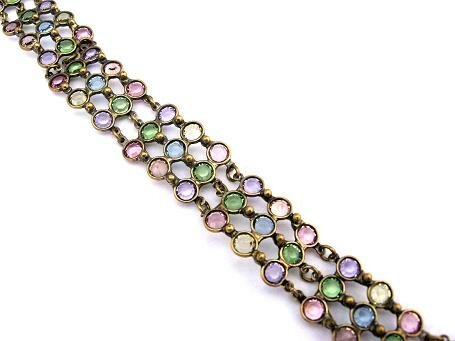 Sorrelli Soft Pastel Swarovski Crystal Bracelet