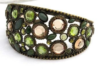 Sorrelli Eucalyptus Swarovski Crystal Cuff
