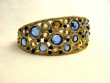 Sorrelli Lapis Swarovski Crystal Cuff