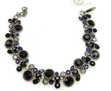 SORRELLI BLACK MAGIC SWAROVSKI CRYSTAL BRACELET