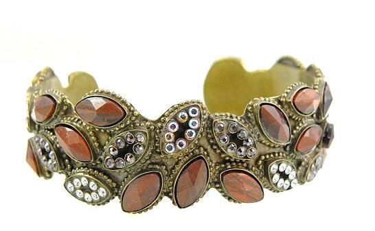 Sorrelli Raisin Glaze Swarovski Crystal Cuff