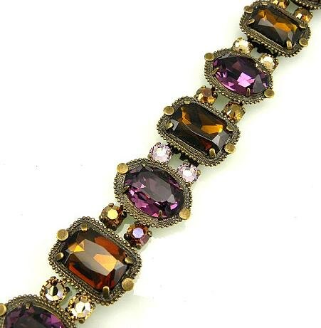 SORRELLI PLUM DELIGHT SWAROVSKI CRYSTAL BRACELET