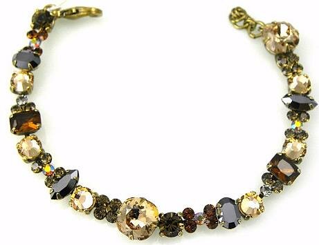 Sorrelli City Neutral Swarovski Crystal Bracelet