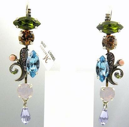 Mariana Bold Multi Colored Swarovski Crystal Earrings