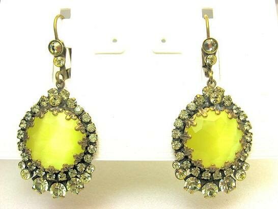 Sorrelli Lemon Drop Swarovski Crystal Earrings