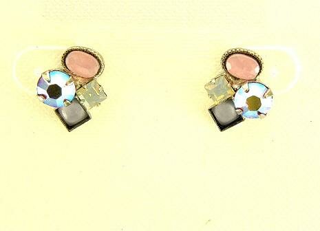 Sorrelli Misty Pink Swarovski Crystal Earrings