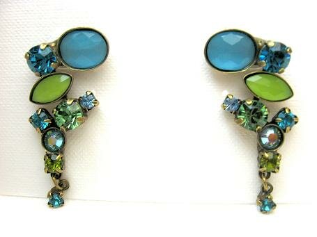 Sorrelli Ocean Swarovski Crystal Earrings