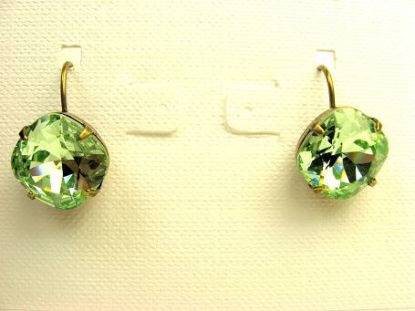 Sorrelli Green Apple Swarovski Crystal Earrings