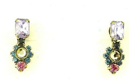 Sorrelli Licorice Twist Swarovski Crystal Earrings