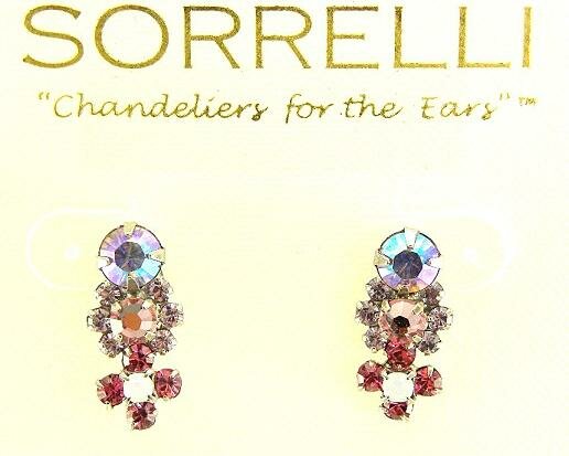 Sorrelli Misty Pink Swarovski Crystal Earrings
