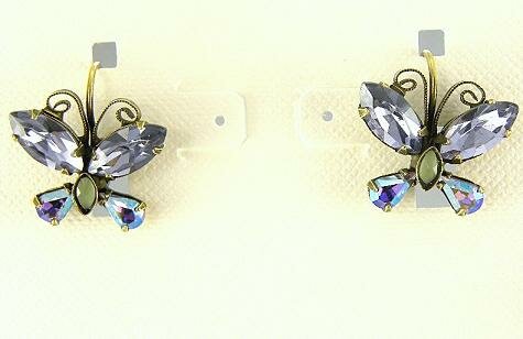 Sorrelli Hydrangea Swarovski Crystal Earrings