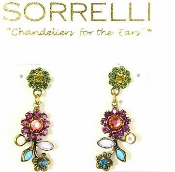 Sorrelli Cotton Candy Swarovski Crystal Earrings