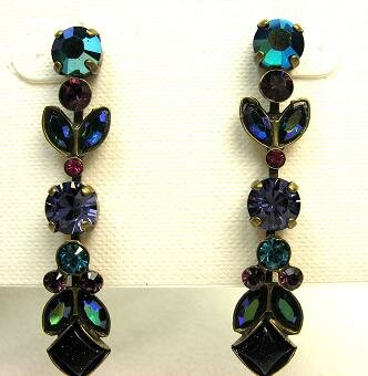Sorrelli Blueberry Swarovski Crystal Earrings