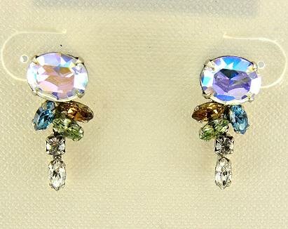 Sorrelli Egg Shell Swarovski Crystal Earrings