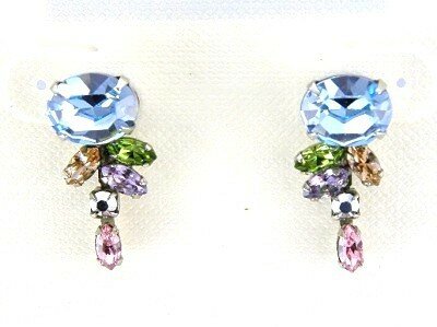 Sorrelli Silver Streak Swarovski Crystal Earrings