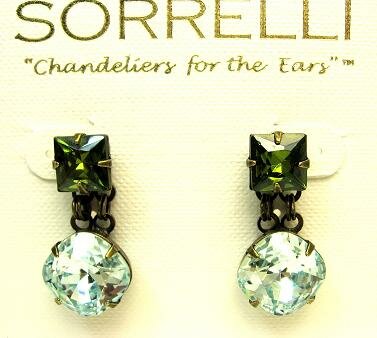 Sorrelli Mint Julep Swarovski Crystal Earrings
