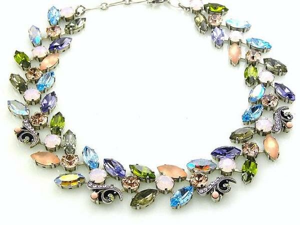 Mariana Bold Multi Colored Swarovski Crystal Necklace