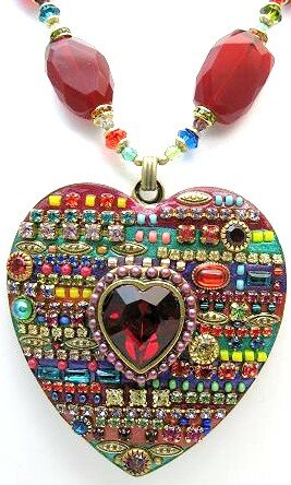 Michal Golan Multi Bright Heart Pendant