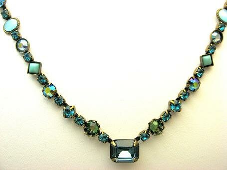 Sorrelli Ocean Swarovski Crystal Necklace