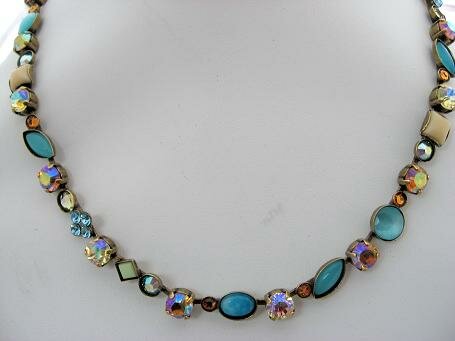 Sorrelli Blue Sunrise Swarovski Crystal Necklace