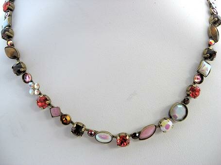 Sorrelli Cinnamon Stick Swarovski Crystal Necklace