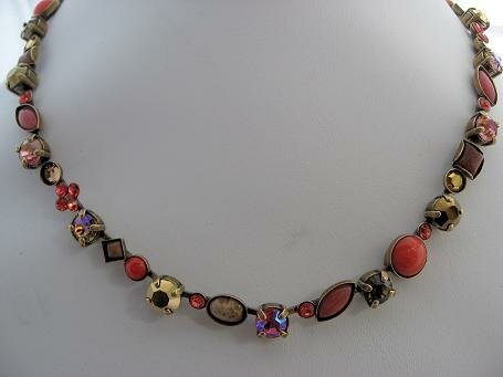 Sorrelli Heirloom Rose Swarovsk Crystal Necklace