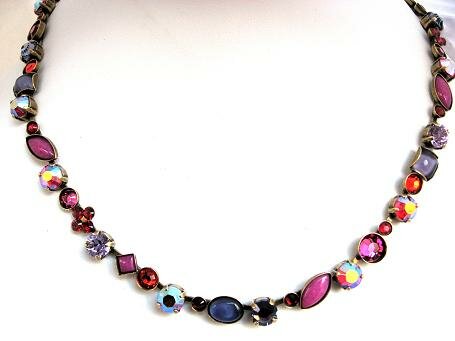 Sorrelli Lipstick Swarovski Crystal Necklace