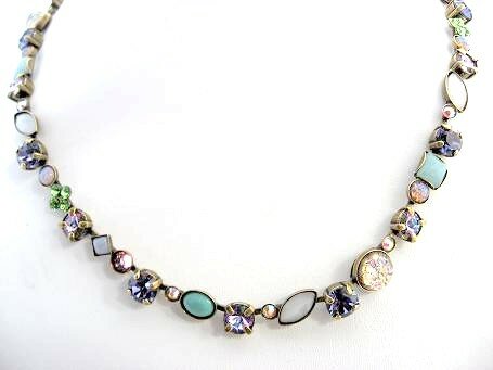 Sorrelli Pastel Multi Swarovski Crystal Necklace