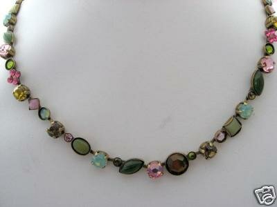 Sorrelli Seafoam Pink Swarovski Crystal Necklace
