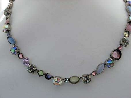 Sorrelli Soft Rainbow Swarovski Crystal Necklace
